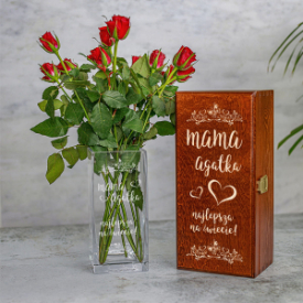 Prezent na Dzień Matki, wazon w skrzynce